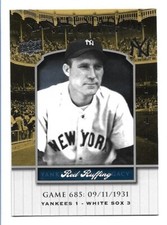 Red Ruffing 2008 Upper Deck Yankee Stadium Legacy #685  New York Yankees