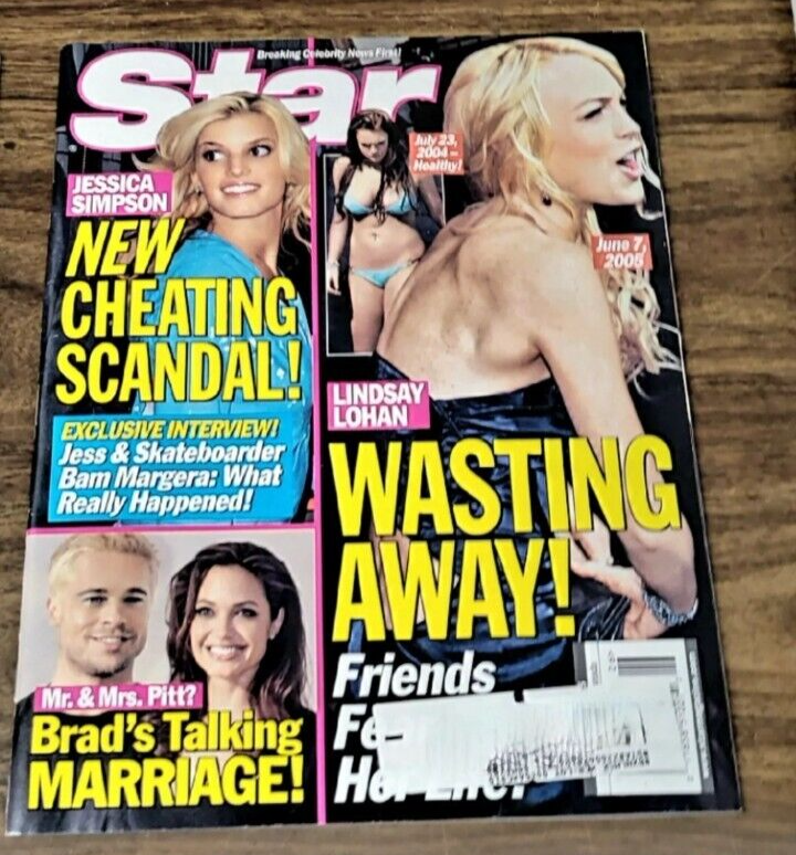 Jessica Simpson Lindsay Lohan Star Magazine Vintage Collectible Great Condition