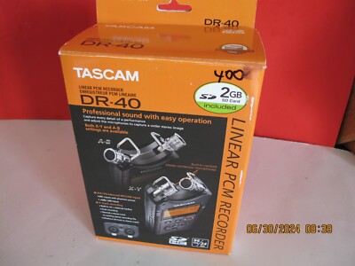 TASCAM DR-40 Linear PCM Handheld 4-Track Digital Audio Recorder  OPEN BOX 