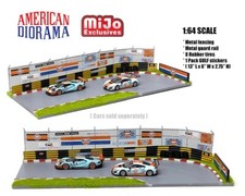 American Diorama 1:64 Racetrack Diorama w/Auto World Gulf Racing Stickers(E)