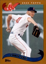 2020 Topps Archives CHRIS SALE 2002 Style Base Card Red Sox #208