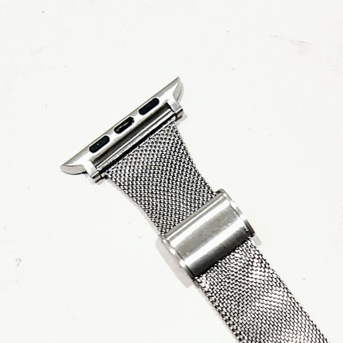 Silver Metal Mesh 44mm Watchband fits Apple Watch 2 pc Strap Rhinestone Case - Zdjęcie 6 z 8