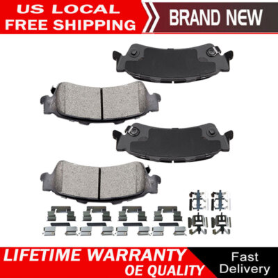4PCS Rear Ceramic Brake Pads for Chevrolet Chevy Silverado 1500 1999 2000 - 2006