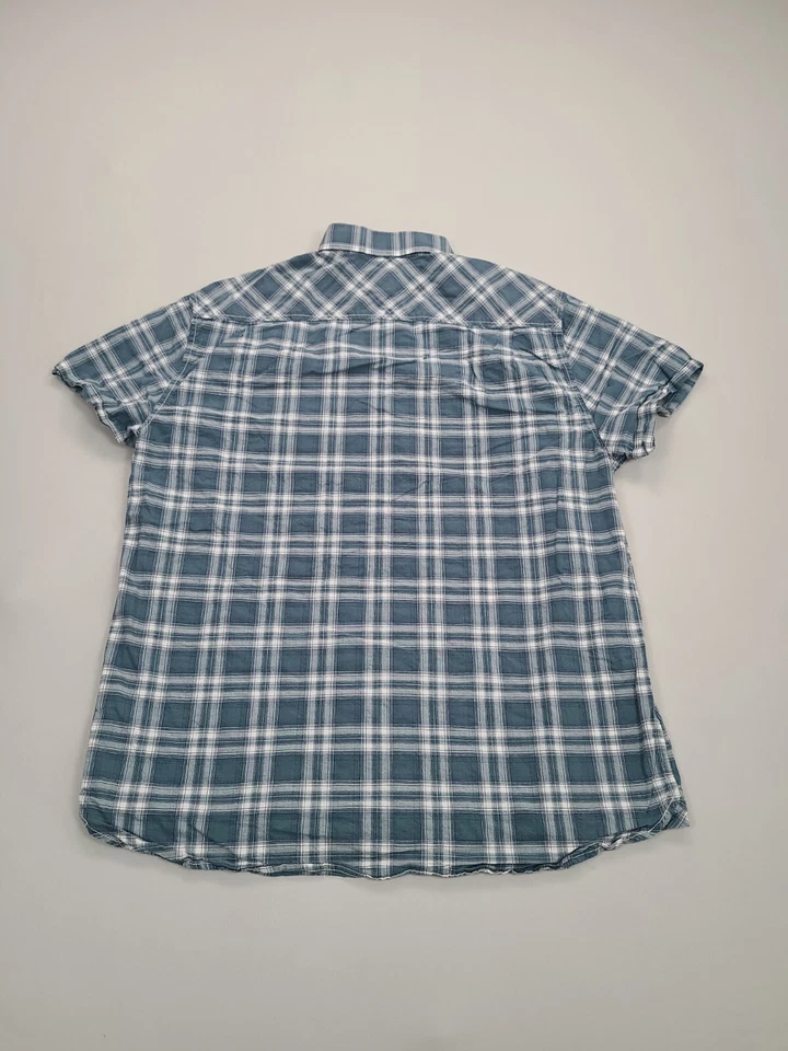 Boston Traders Shirt Adult Large Blue Button Up Casual Comfort Stylish Mens - Image 2 of 4