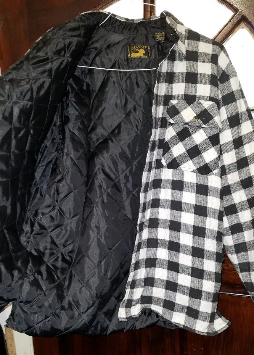 Plaid quilted flannel shop jacket