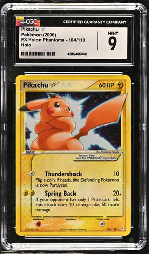 Pikachu ★ graded CGC 9 for sale on eBay