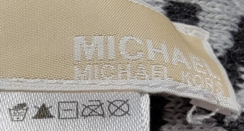 Michael Kors Mens Juniors Womens Scarf Gray Black - Image 2 of 4