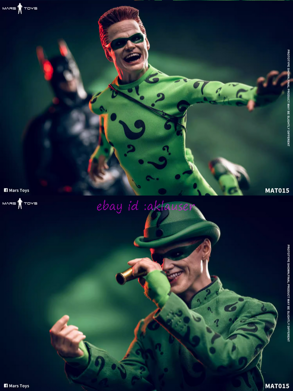 Mars Toys Mat015 1/6 Batman Riddler Edward Nygma Jim Carrey Action