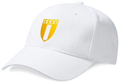 Casquette Italie Blanc et Or Métallisé