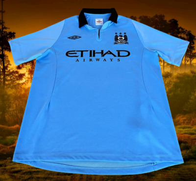 MANCHESTER CITY FC 2012-13 FA COMMUNITY CHAMPION JERSEY UMBRO