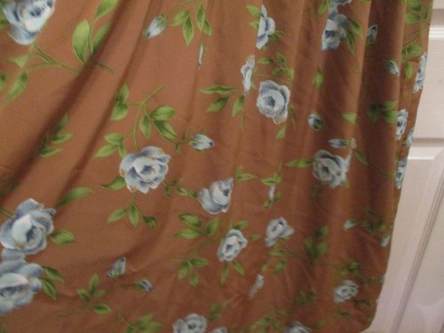Vintage~Halmode Plus~Ladies Dress~Floral Print on Tan Background~Size 18W~1990's - Picture 7 of 14