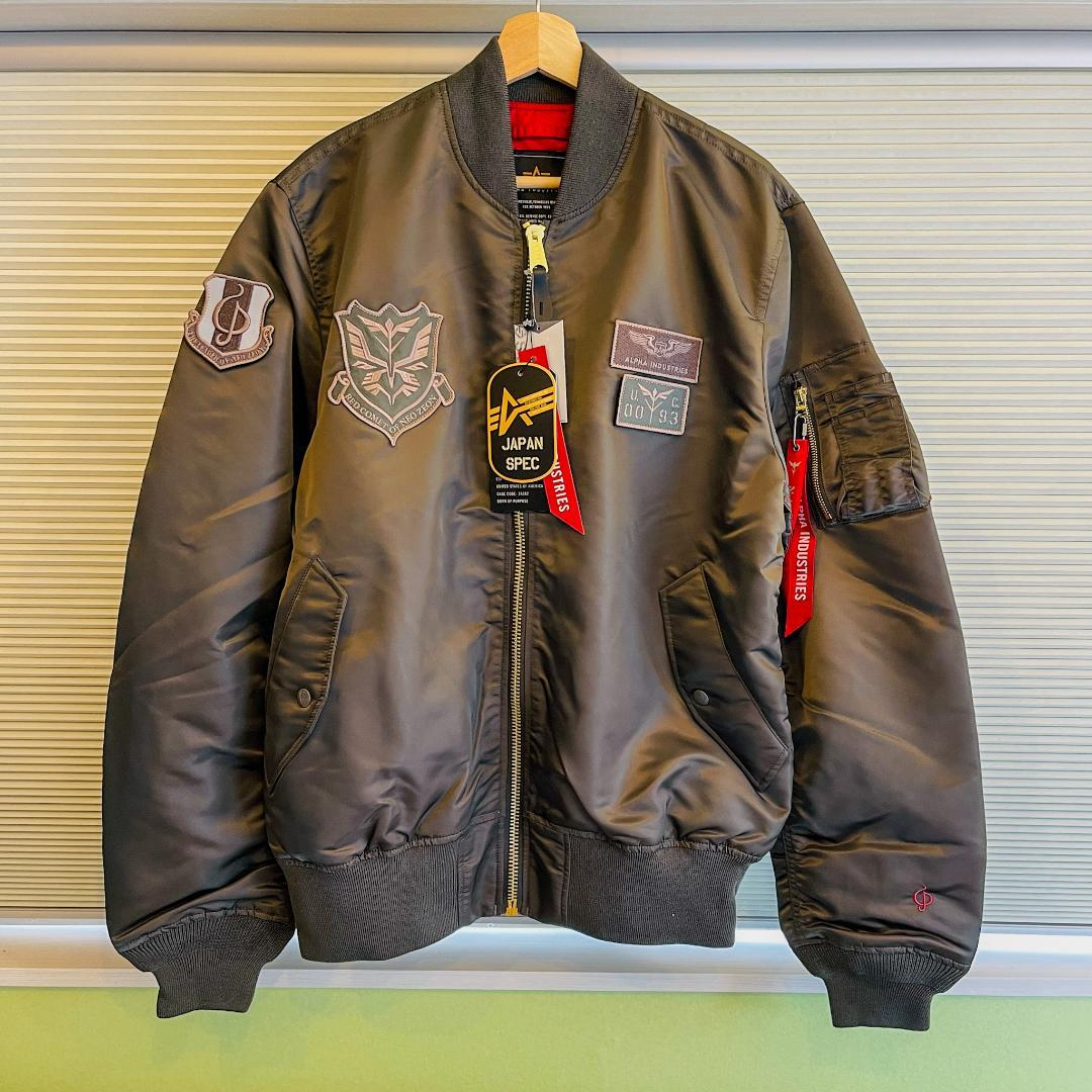 STRICT-G ALPHA Gundam MA-1 Gundam Char Aznable Jacket V Gray size