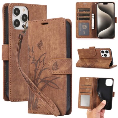 Schutz Handy Hülle für Apple iPhone 15 Plus Case Cover Klapp Tasche Wallet Etuis