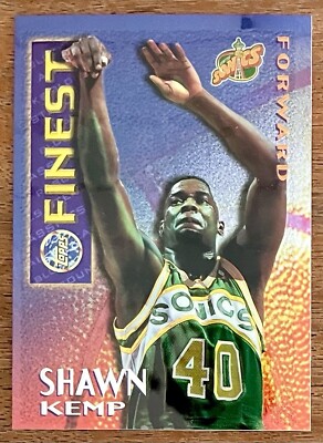 Carte De Basket Shawn Kemp 1995-96 Topps Finest Refractors #159 - Non Gradée