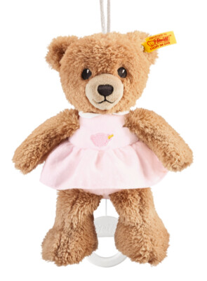 Steiff 'Sommeil Well'Ours en Peluche Avec Musique Boite - Rose Bébé - 239540