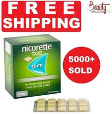 Nicorette ORIGINAL Flavour Gum 4 MG 210Pieces FREE SHIPPING TO USA