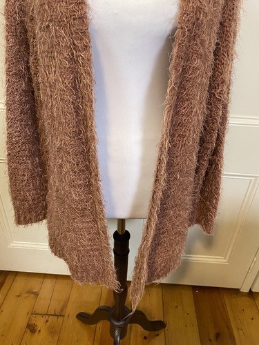 Lee Cooper Ladies Size M or 12 Rust Colour Shaggy Cardigan Excellent Condition - Picture 3 of 7