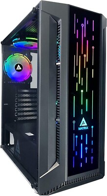 Custom Computer Gaming Desktop PC 4TB HDD 32GB RAM Ryzen 7 8-Core 2TB SSD RGB