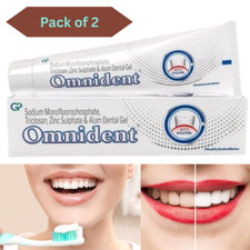 Omnident Plaque Removal Gum Care Toothpaste Pack of 2 70gms Each Free shipping