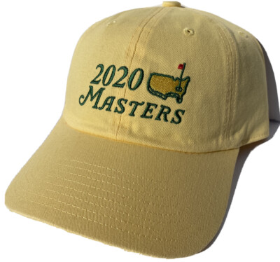 2020 MASTERS YELLOW COTTON MEN S HAT AUGUSTA NATIONAL GOLF CLUB ADJUSTABLE NEW
