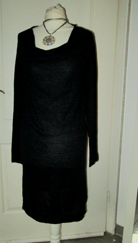 jerseykleid hängerchen zart langarm wasserfall ausschn. PART TWO 38-40 S schwarz - Bild 6 von 12