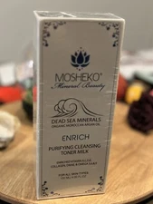 MOSHEKO PURIFYING CLEANSING TONER MILK DEAD SEA MINERALS & ORGANIC ARGAN OIL
