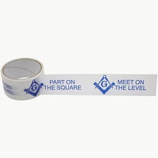 JVCC Designer Packaging Tape (SLPT20): 2 in. x 75 ft. (Freemason)
