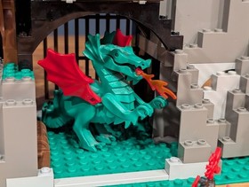 LEGO Castle: Dark Dragon's Den (6076), complete less one piece (dragon ate head)