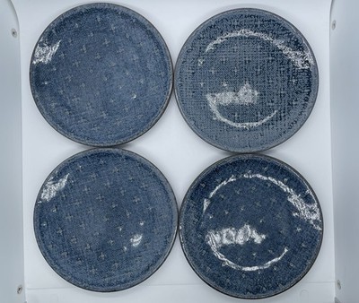 Levi Strauss Stoneware 7  Bread Plates Denim Blue Target Set Of 4