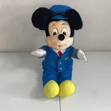 Disney Plane Crazy 11" Airplane Pilot Mickey Mouse Plush Toy Doll