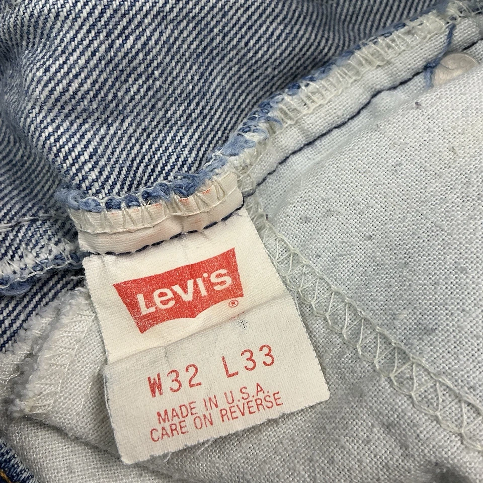 Pantalones cortos vaqueros vintage Levi’s años 70/80 517 lavado medio naranja lengüeta hechos en EE. UU. 29” Foto 4 de 4