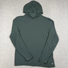 Vuori Strato Tech Hoodie Stretch Performance Lightweight Large Mens Grey