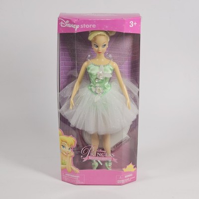 Disney Store Princess Tinker Bell Ballet Doll Ballerina Green Tutu NIB