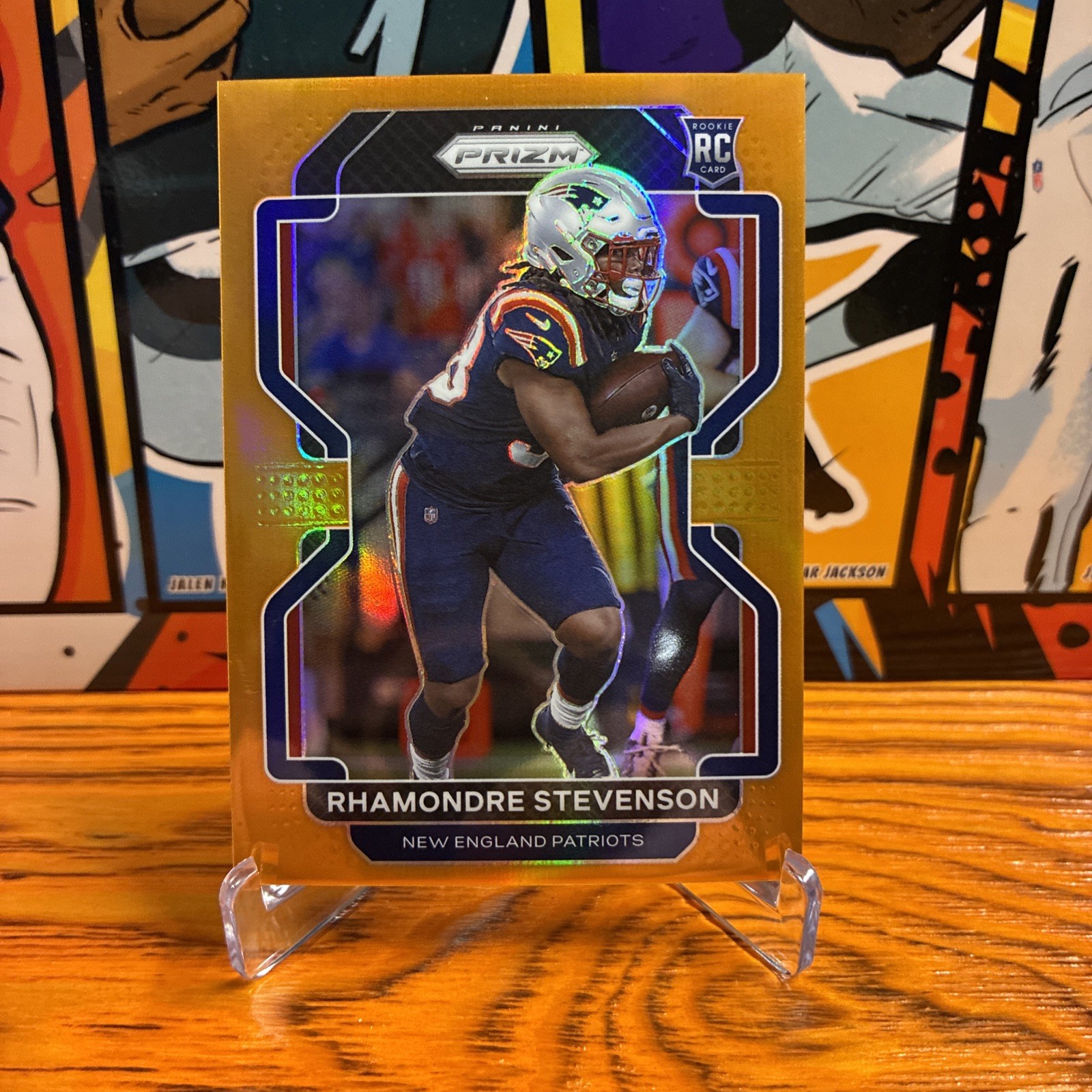 2021 Panini Prizm Football Rhamondre Stevenson #367 Orange /249 Rookie Patriots