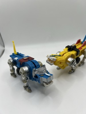 Lot of 2 1984 Vintage Voltron LJN Blue and Yellow Lion