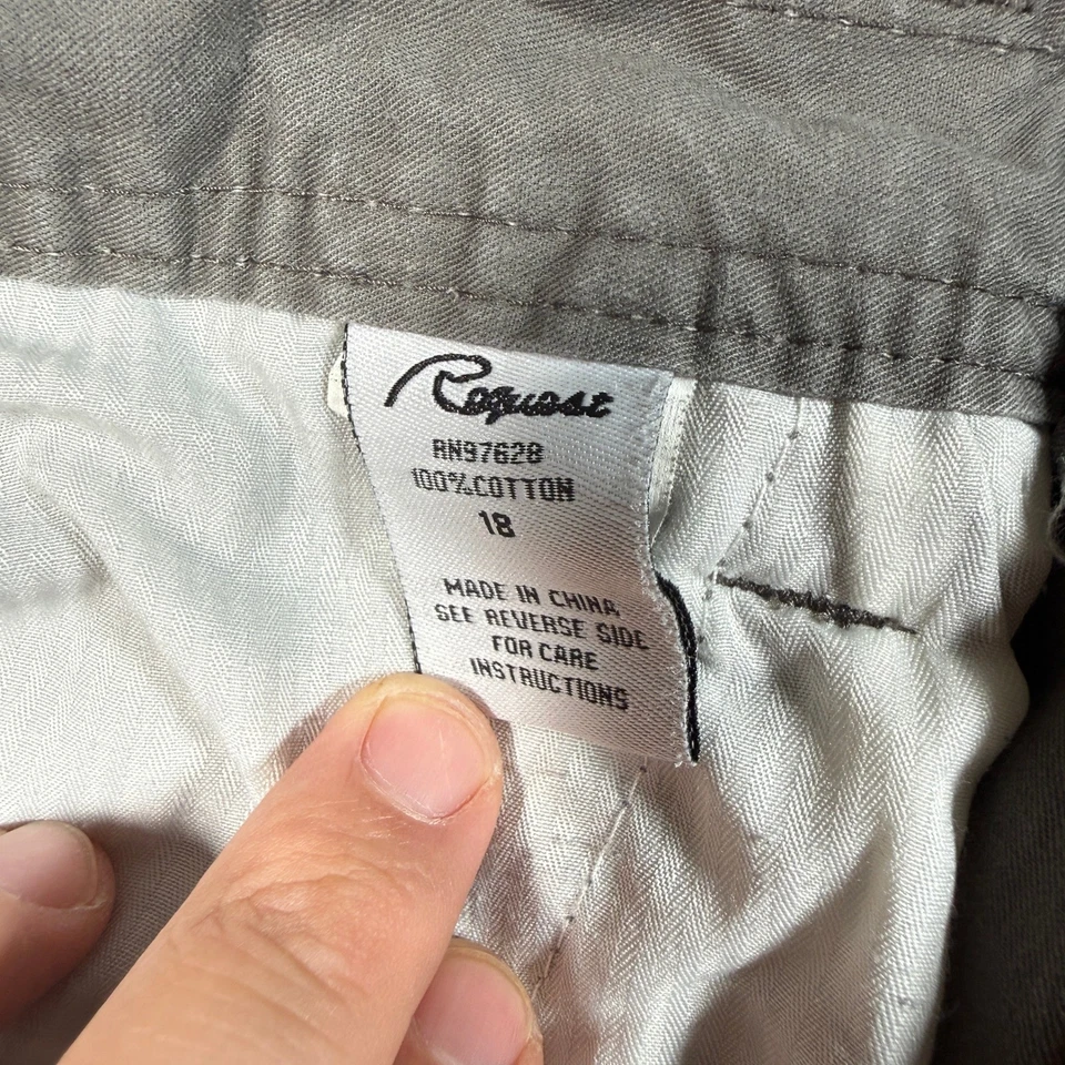 Pantalones Cortos Request Jeans Gris Carga Para Hombre Talla 18 100% Algodón Informales Exterior Foto 4 de 4