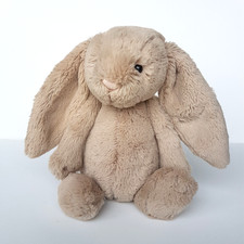 Jellycat BEIGE BASHFUL BUNNY Medium 12" Rabbit Plush Stuffed Animal Soft Toy