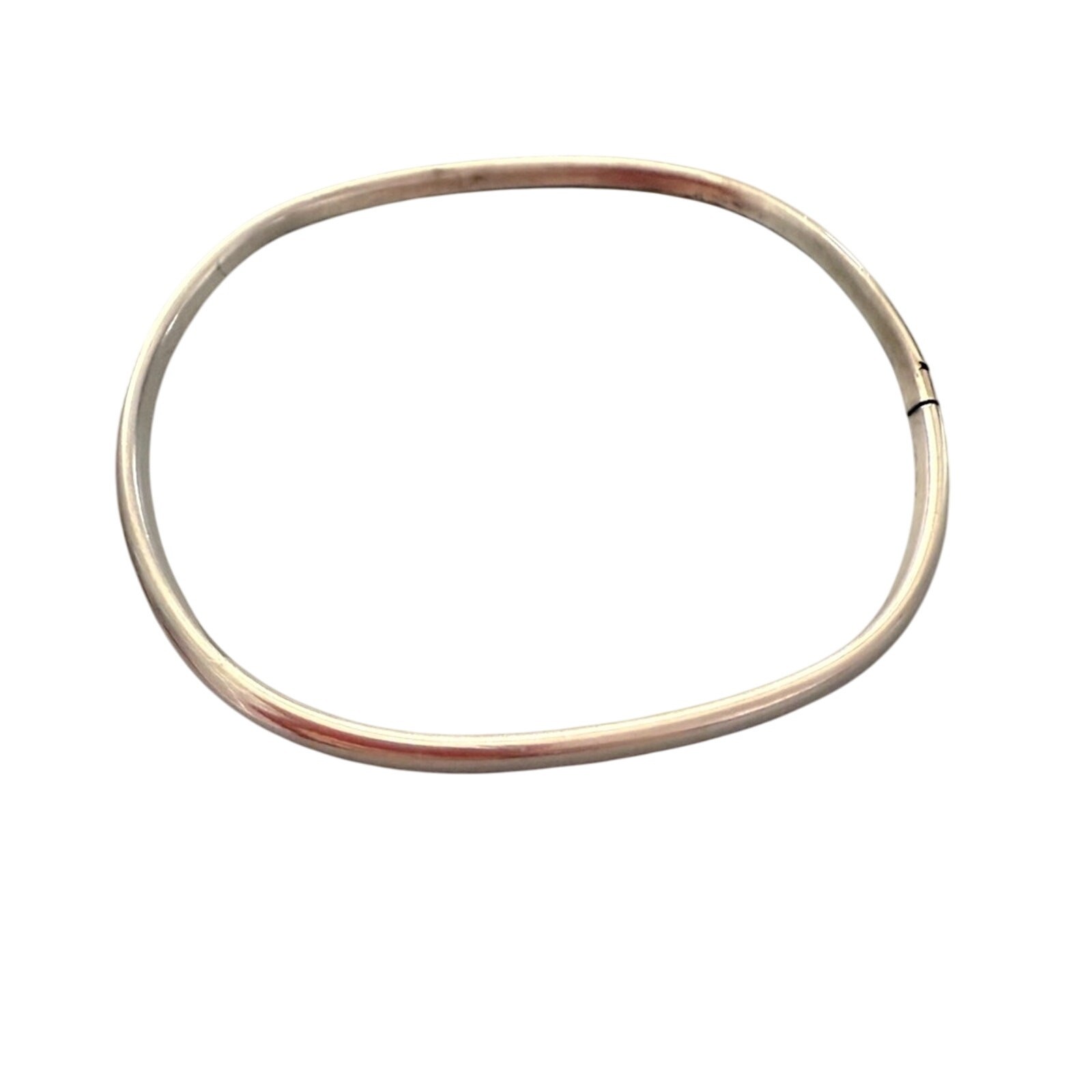 925 Sterling Silver Mexico Rectangular Bangle Bra… - image 2