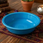 FiestaWare Peacock Blue Cereal Bowl, Vintage Fiesta USA Pottery, Dinnerware