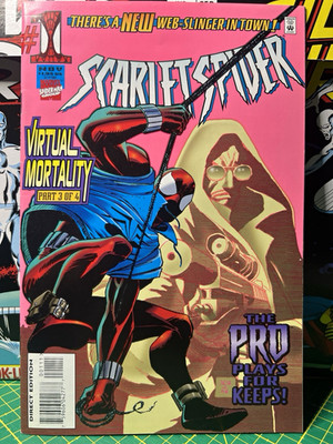 Marvel Comics Scarlet Spider #1 1995 Virtual Mortality Direct Edition Kavanagh