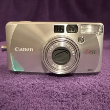 Silver Vintage Canon Sure Shot Z155 35mm Compact Film Camera - Tested H ERROR