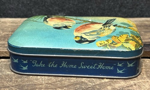 Vtg 1940s Blue Bird Toffee Advertising Candy Tin Harry Vincent LTD England - Picture 4 of 13