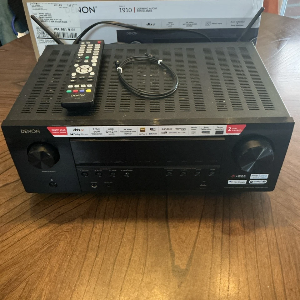 Denon AVR-S970H 7.2 Channel Network A/V Receiver - Image 2 of 3