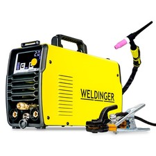 WIG-Schwei&szlig;ger&auml;t WELDINGER WE 201PW plus DC HF Lift Puls 2T/4T MMA 200A +Zubeh&ouml;r