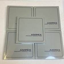 5 AMPEX Precision Magnetic Tape Professional Reel to Reel 797-150 W11 1/4" 2300'