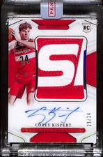 2021 Panini National Treasures Corey Kispert #112 RC Logo Patch Auto Acetate /24