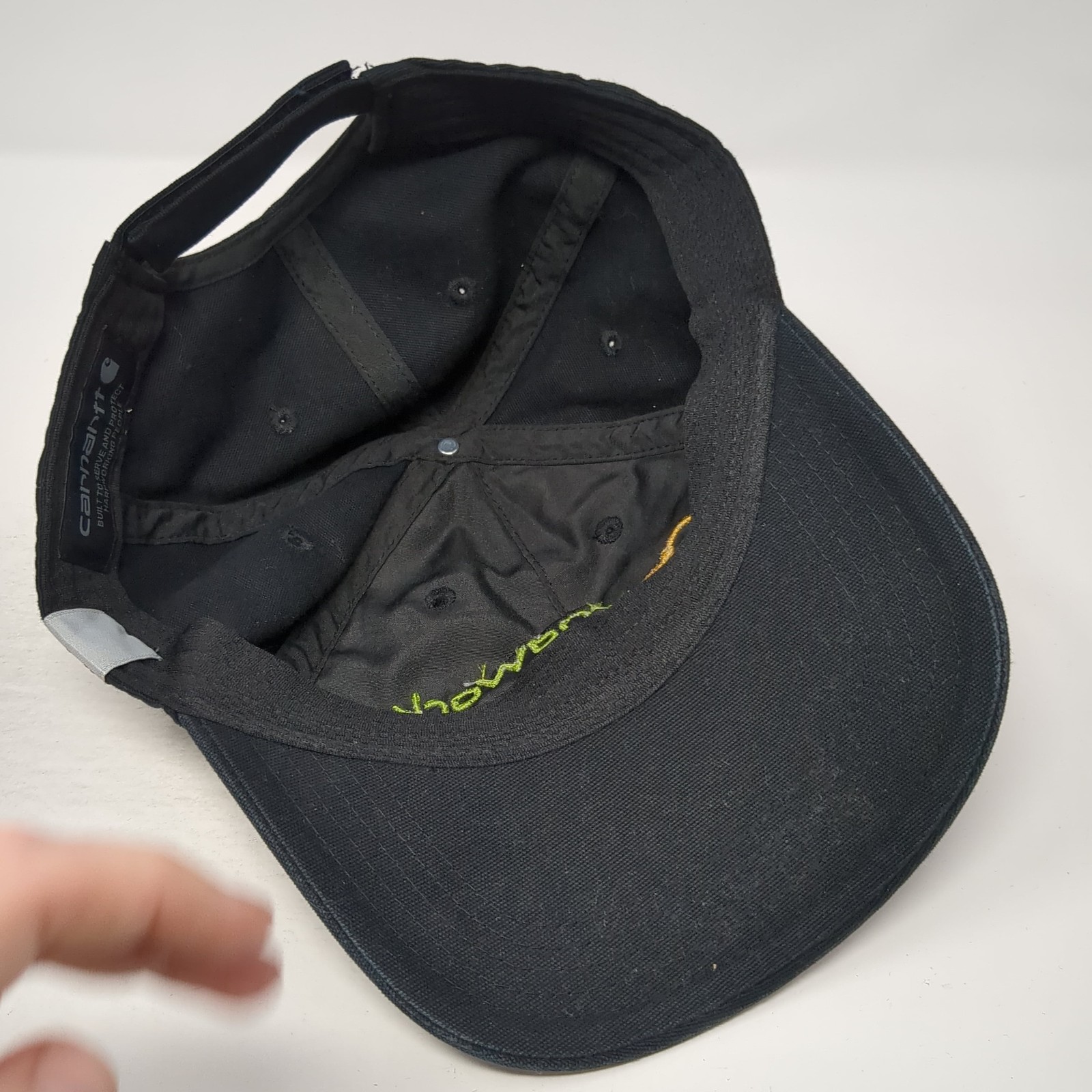 Ground Work Strapback Hat Black One Size Solid Em… - image 7