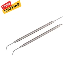 2 Pieces Eyelash Perm Tool,Lash Separator Tint Tool,Stainless Steel Silver 