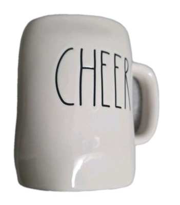 Rae Dunn Artisan Collection ''CHEER'' Ceramic Coffee Mug EUC!