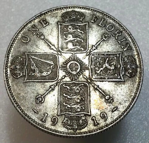 1919 George V Florin — photo from the most recent tracked eBay sale